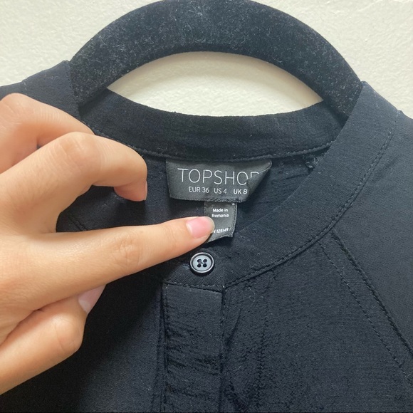 Mesh Sleeve Blouse - Picture 6 of 6